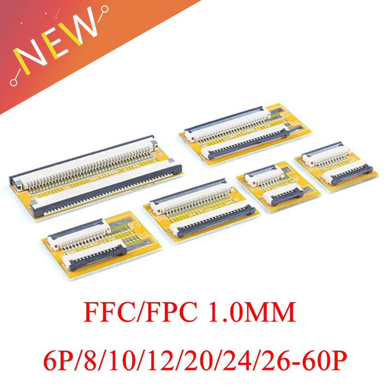 2 Chiếc Sân 1.0mm AWM 20624 20706 20861 105C 60V VW-1 Kết Nối FPC FFC Linh Hoạt Flat Cáp Nối Dài Ban