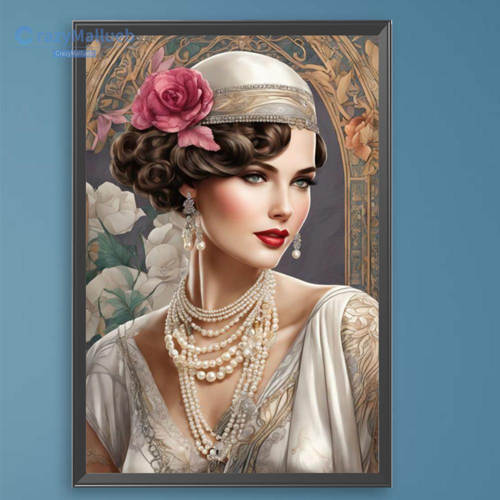 Sơn Theo Số Bộ Trên Canvas DIY Dầu Nghệ Thuật Dame Trang Trí Tường Nhà 40x60cm