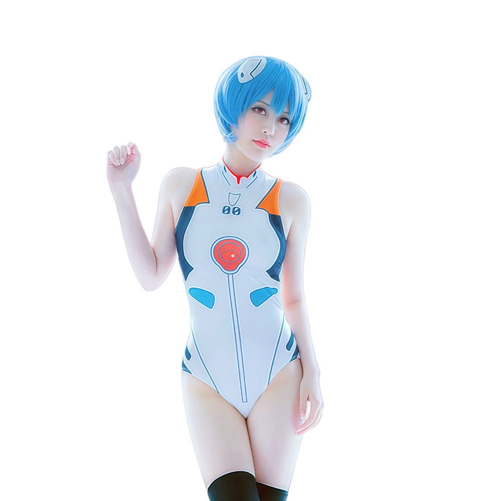 EVA Ayabo Rei Asuka cos Đồ bơi Overwatch DVA Cùng phong cách Đồ bơi một mảnh