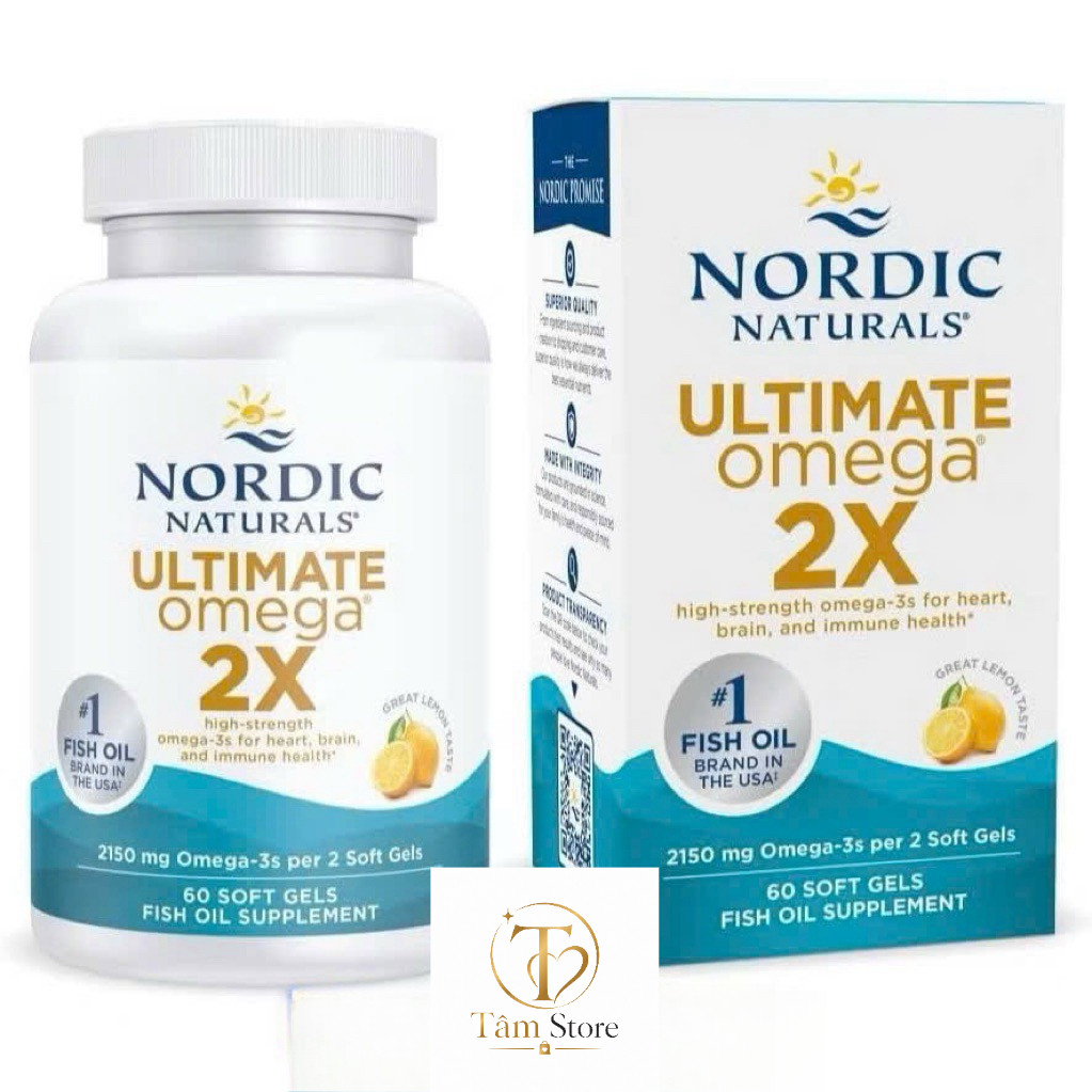 Viên Uống Omega 3 Nordic Naturals Ultimate Omega 2X - Hỗ Trợ Tim Mạch, Não Bộ _TÂMSTORE