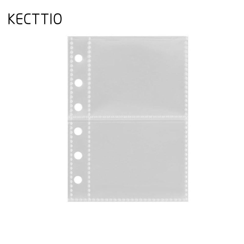 KECTTIO Photocard Binder Sheets, PP Acid Trong Suốt Nhiều Túi Tay, A7 Kpop Photocard Binder
