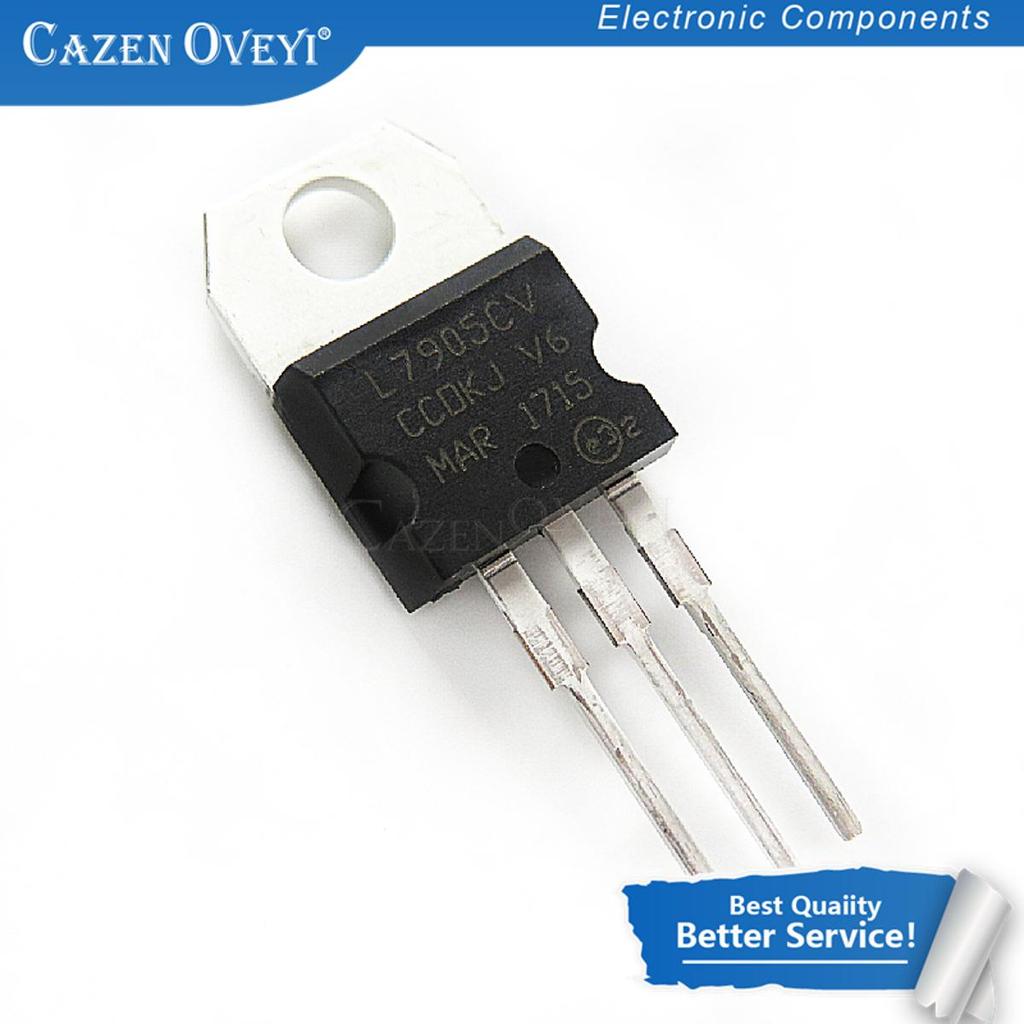 10 Cái / lốc L7905CV TO220 L7905 TO-220 7905 LM7905 MC7905 Còn Hàng