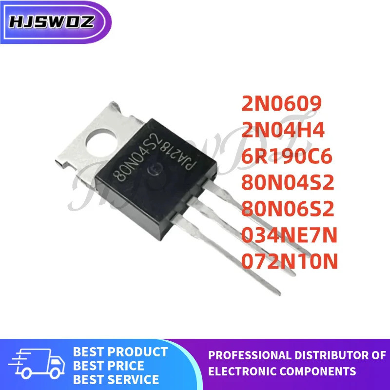 10 CÁI 80N04S2 2N0609 2N04H4 80N06S2 6R190C6 072N10N 034NE7N IPP80N04S2 IPP80N06S2 IPP80N04S2 IPP60R