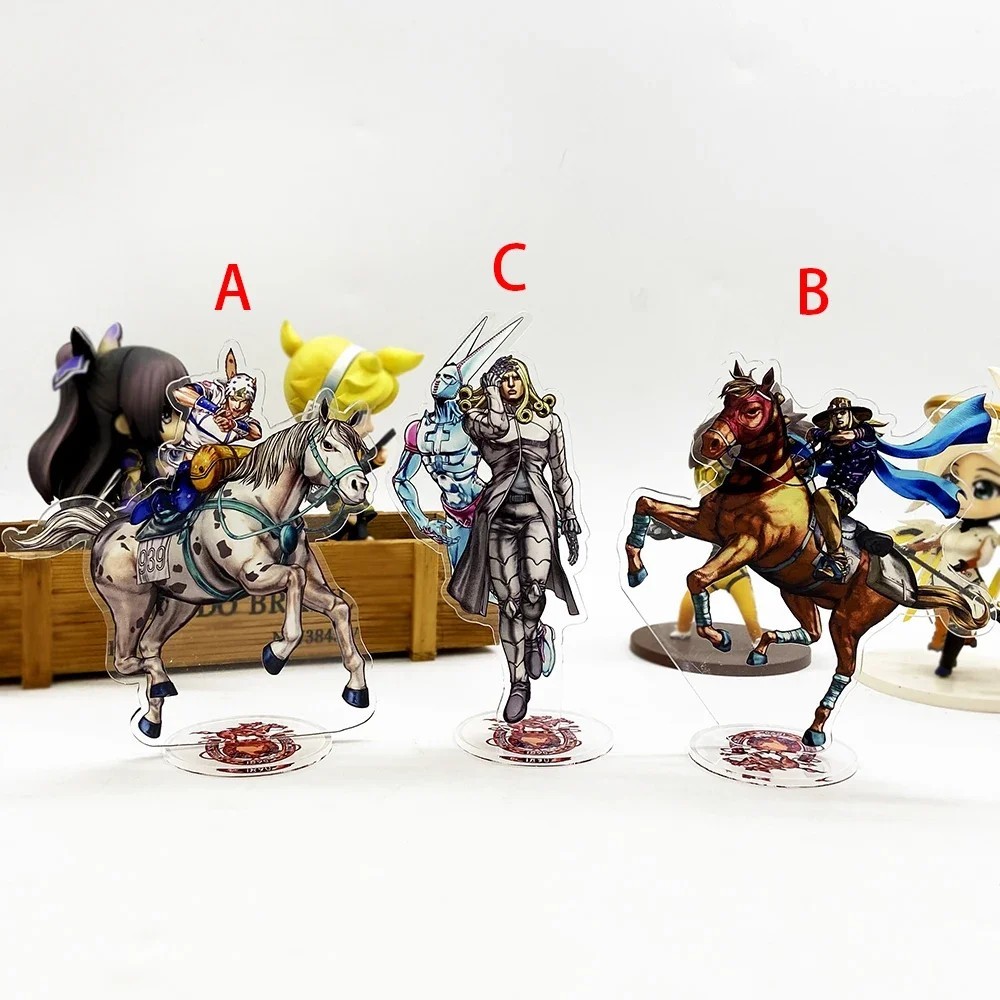 Mô hình Standee Anime JoJo Steel Ball Run SBR Johnny Joestar Gyro Zeppeli Funny Valentine Mica trang