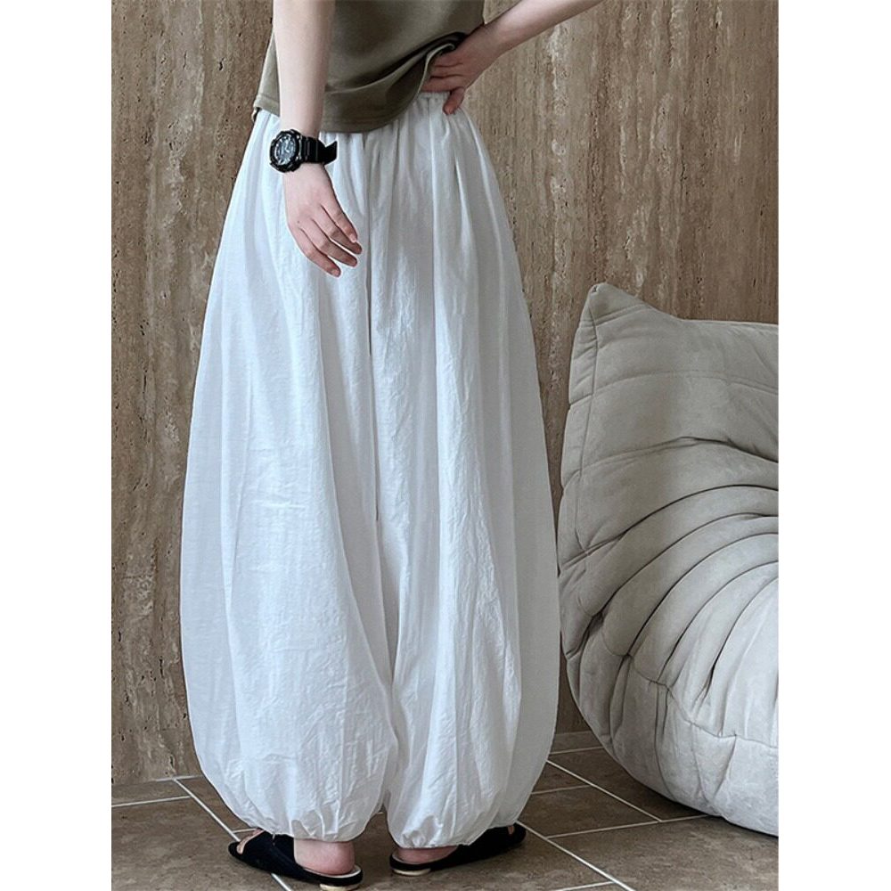 F Dòng Đầu Tiên Counter Store Văn Học Retro Trắng Ramie Bloomers Nữ Mùa Hè Rời Ánh Sáng Mỏng Vải Lan