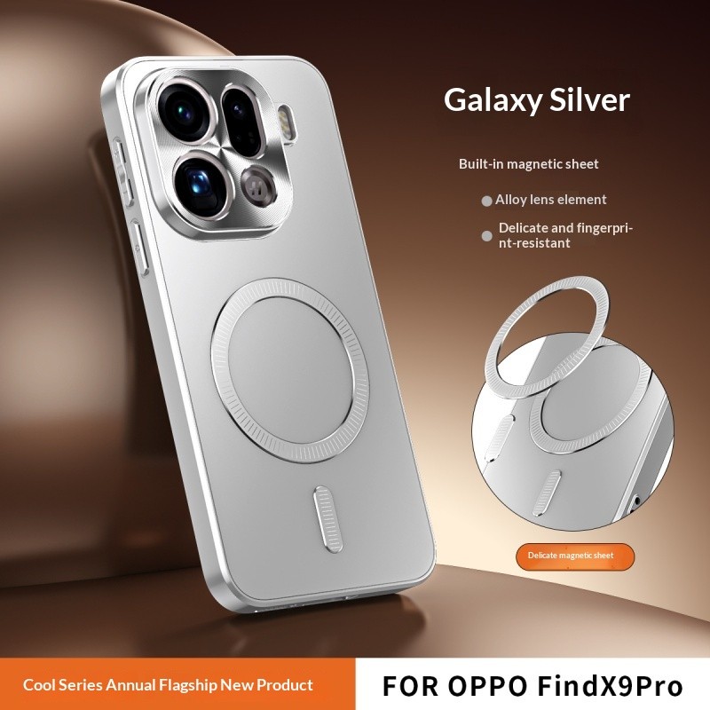 Dành Cho OPPO Find X9 Ultra X9 Pro X9SPro Từ Tính Không Dây Sạc Hợp Kim Bảo Vệ Ống Kính Mờ Vỏ Điện T