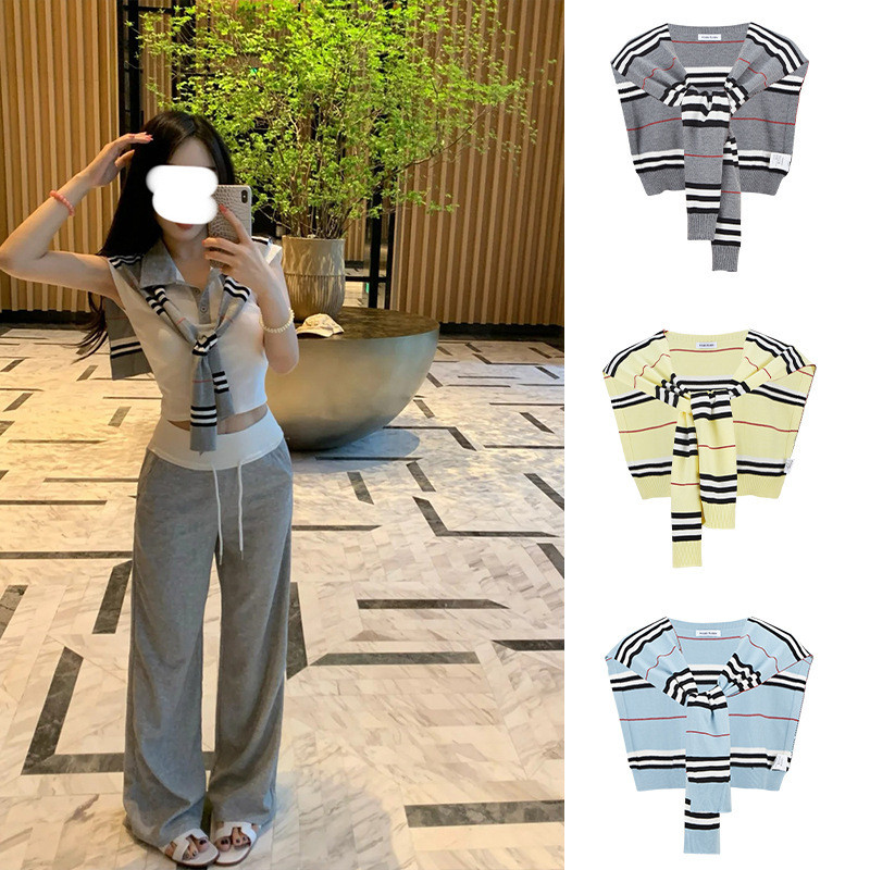 Moses Queen Áo Khoác Nữ Cao Cấp Mùa Hè, Phong Cách Hàn Quốc, Dệt Kim Nhỏ