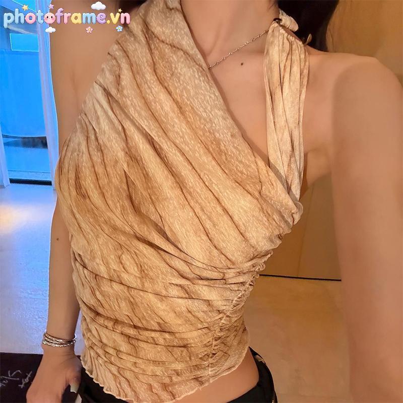 Khung Ảnh Mùa Hè Retro Style - Halterneck Cho Nữ