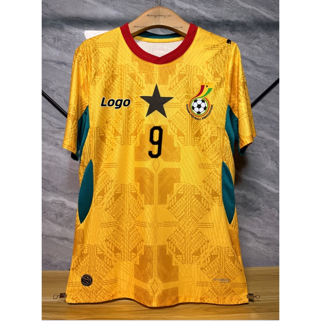 Vấn đề cầu thủ Ghana 2026 World Cup Jersey Nam Ghana Sân khách tay ngắn Áo thun bóng đá