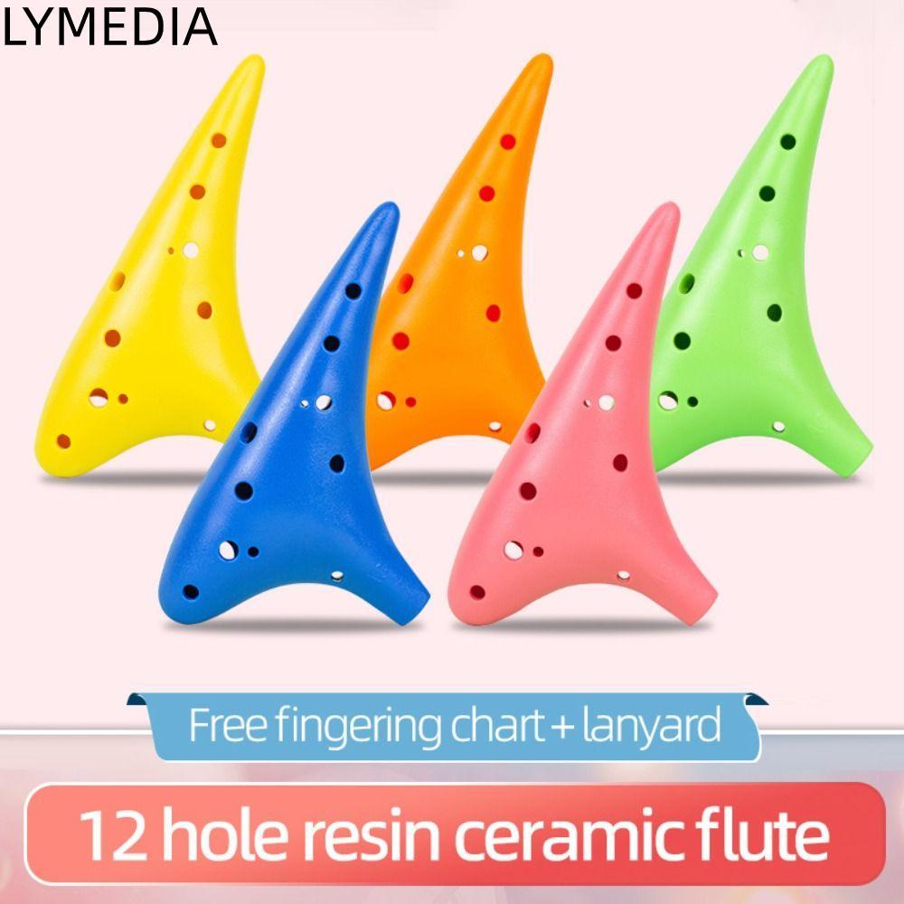 LYMEDIA 12 lỗ Alto Ocarina, Dễ chơi với dây buộc C Key Ocarina, Điều chỉnh Alto C chuyên nghiệp Nhạc