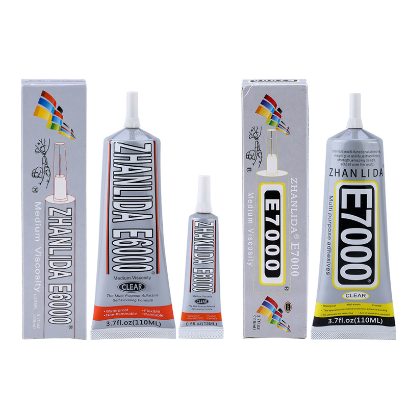 15 / 50 / 110ml Keo Kim Cương Giả Quần Áo E7000 Vải Keo Dính Điểm Kim Cương Trang Sức E6000 DIY Keo