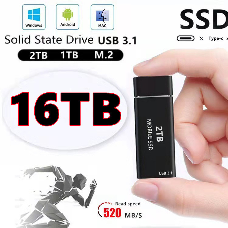 SSD Mobile Solid State Drive 16TB 8TB 4TB 2TB1TB Giao hàng trong ngày
