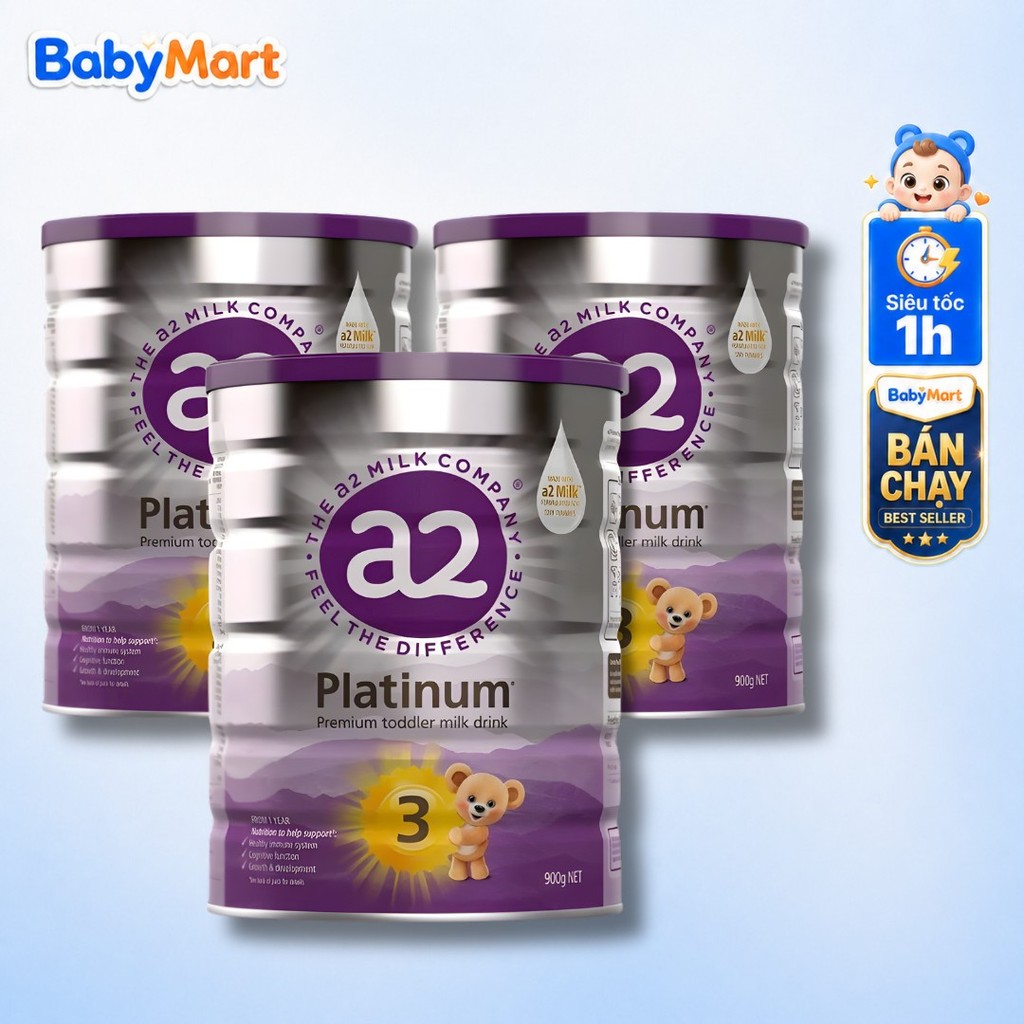 Sữa A2 Platinum Úc 900g – Đạm A2 Mát, Dễ Tiêu, Dành Cho Bé Số 1 2 3 4