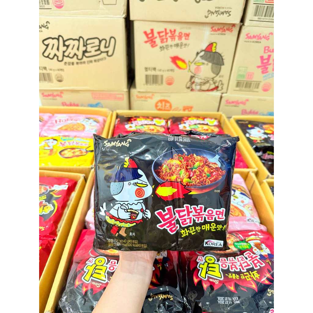 Bộ mì cay Samyang / Mì hỗn hợp cay / Mì Buldak Samyang / Mì hỗn hợp cay Samyang LS5826 @