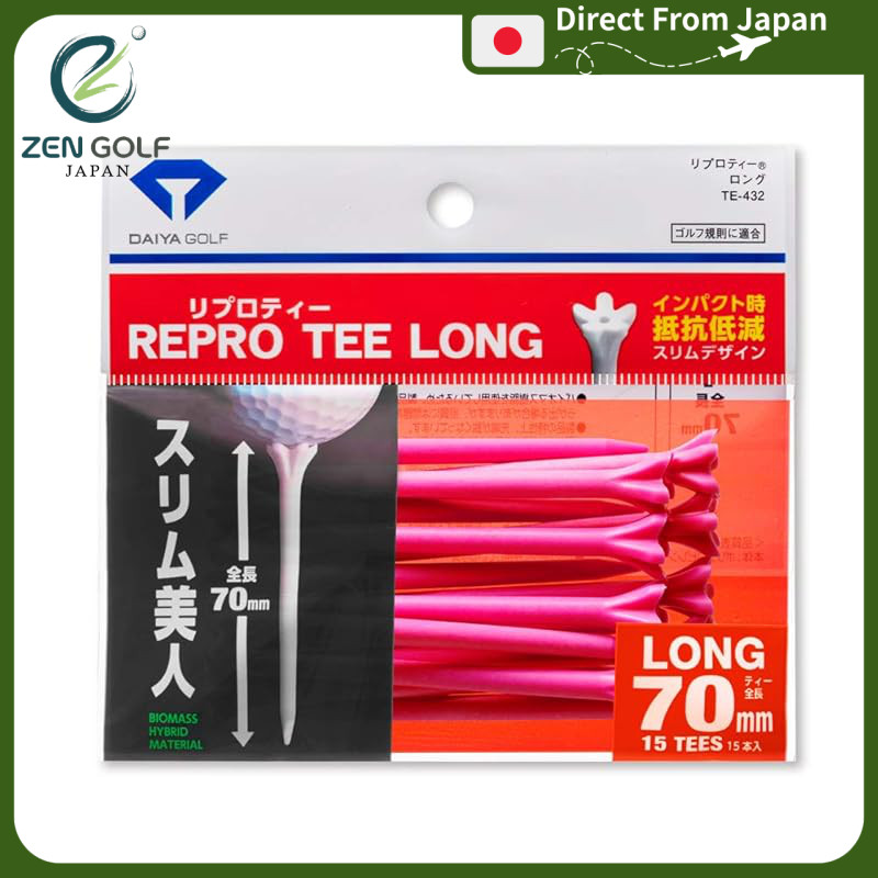 Daiya Golf Golf Tee Repro Tee Long Pink TE-432