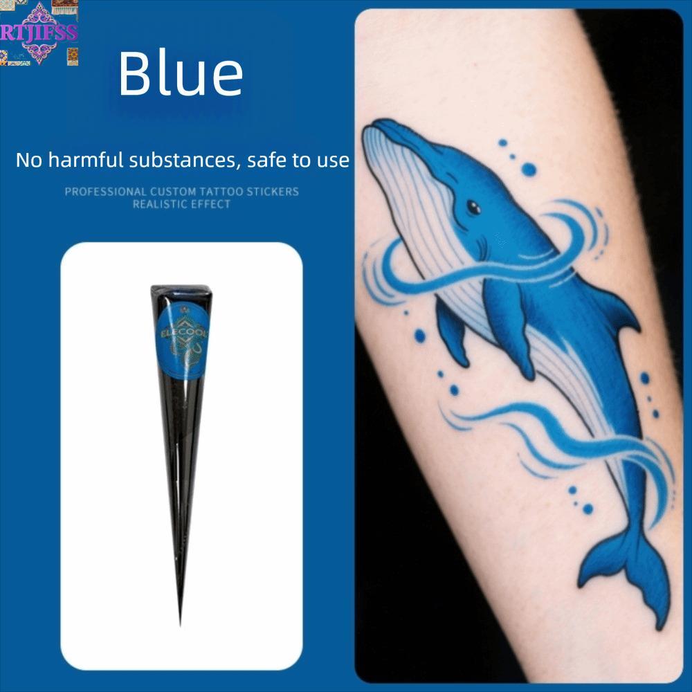 RTJIFSS Henna Tattoo Cream, Dễ sử dụng Bán vĩnh viễn Henna Paste Cone, Body Art Black Brown Tạm thời