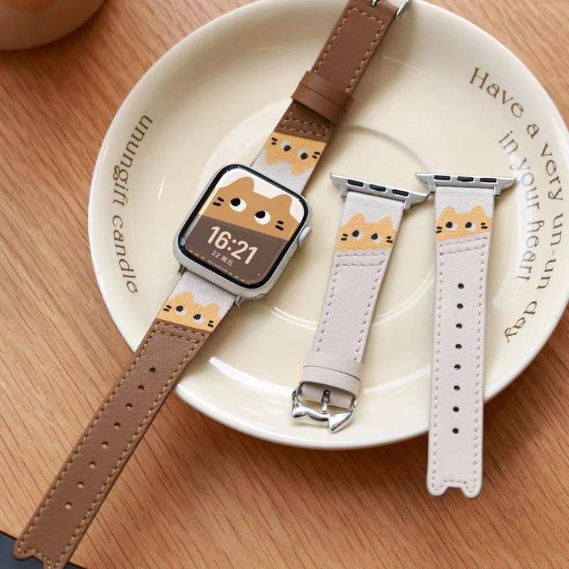 Thích hợp cho Huawei Bracelet 10 / 9 / 6 / 76 Peekaboo Sáng Tạo Vải Và Sợi Da Phong Cách Glory 9 / 7