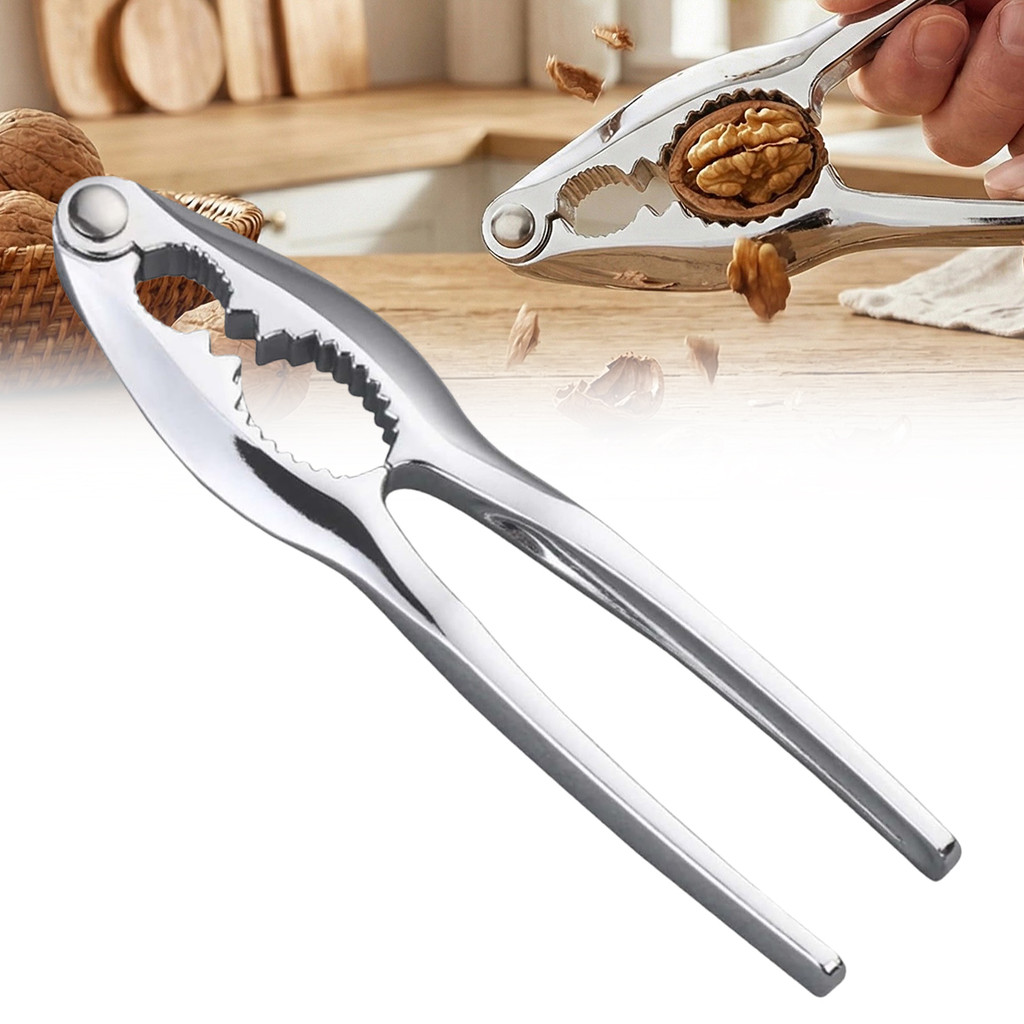[Layanmax] Kẹp đai ốc đa chức năng Quick Walnut Cracker Nut Cracker Nut Thép không gỉ Nutcracker Pin