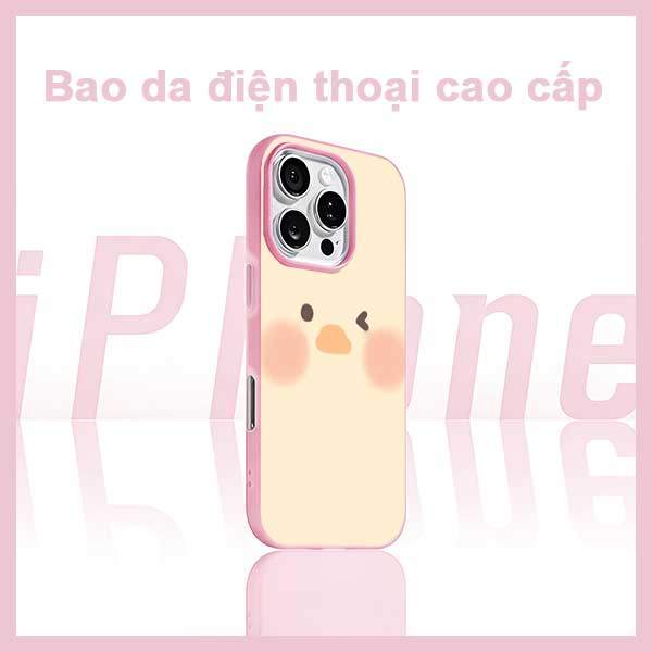 Ốp Lưng iPhone Mặt Gấu Nâu Má Hồng Dễ Thương  iP 11/12/13/14/15/16/17/Plus/Pro/Max