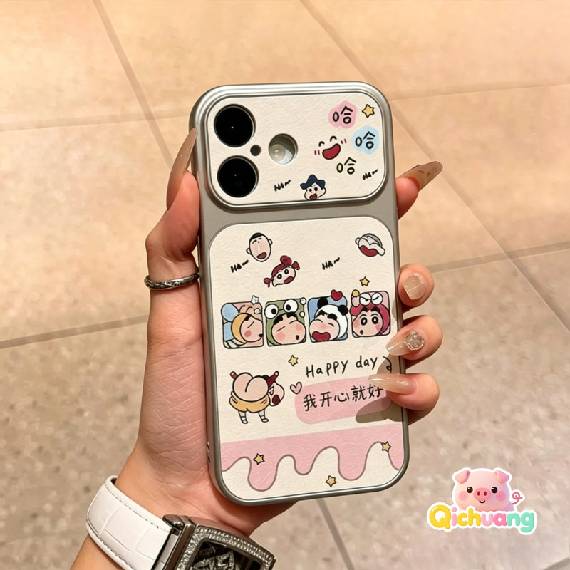 Ốp Da PU Cao Cấp Hoạt Hình Crayon Shin-chan Cho OnePlus Nord N300 N200 N30 SE N20 CE5 CE4 Lite 5 3 5