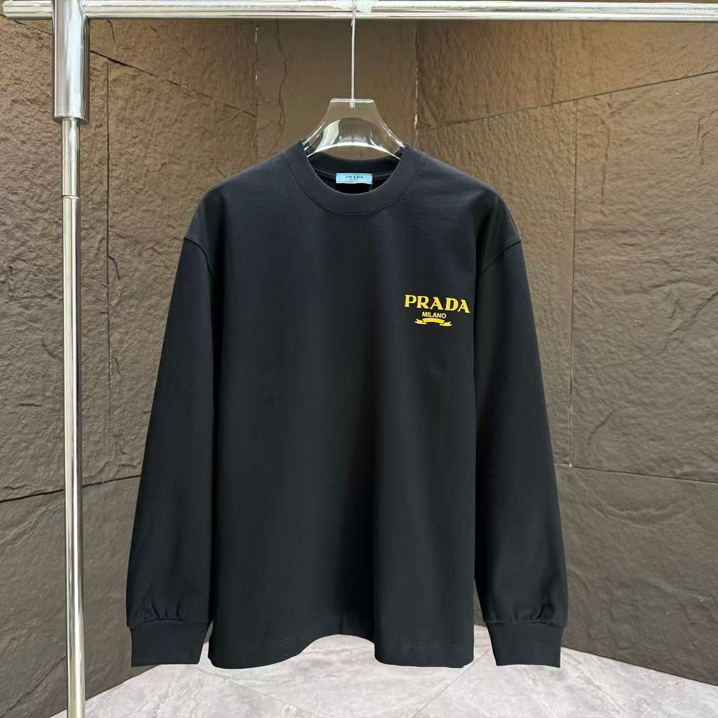 Áo Thun Prada 2026 Cổ Tròn Classic, Slim-Fit, Phong Cách Đường Phố, Chất Liệu 6OZ3