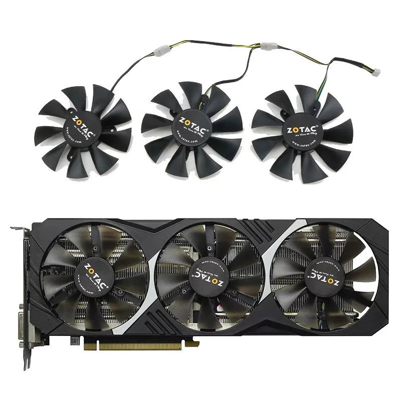 Dành Cho Zotac GTX 970 Destroyer T3 / GTX 1060 Thunderbolt T3 Đồ Họa Quạt Zotac GTX 970 GPU FAN