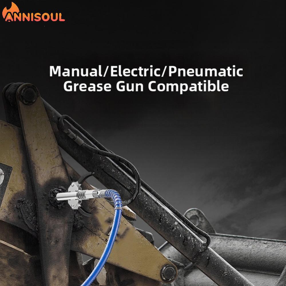 [NISO]Precision Grease Nipple Quick Coupler with 30cm Hose for Direct Nozzle Injection