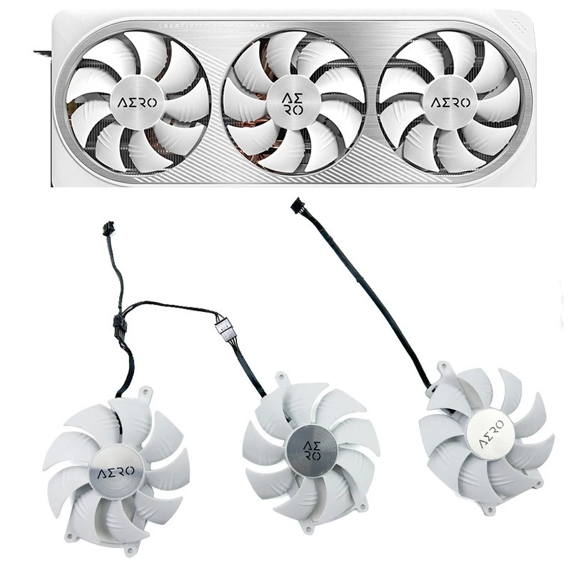 Quạt làm mát MỚI màu trắng 87mm 4pin GA92S2U PLA09215S12H RTX4070 AERO GPU FAN cho card màn hình Gig