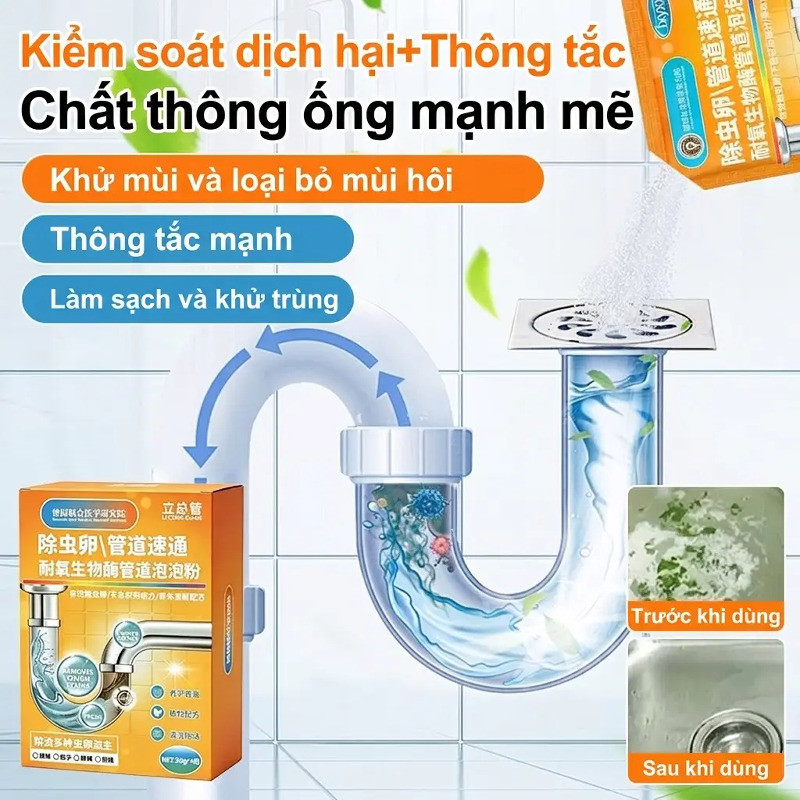 [Fast Acting] [Powerful Unclogging/Insect Killing] Drain Cleaner / Pipe Cleaner / Clog Remover / Dra