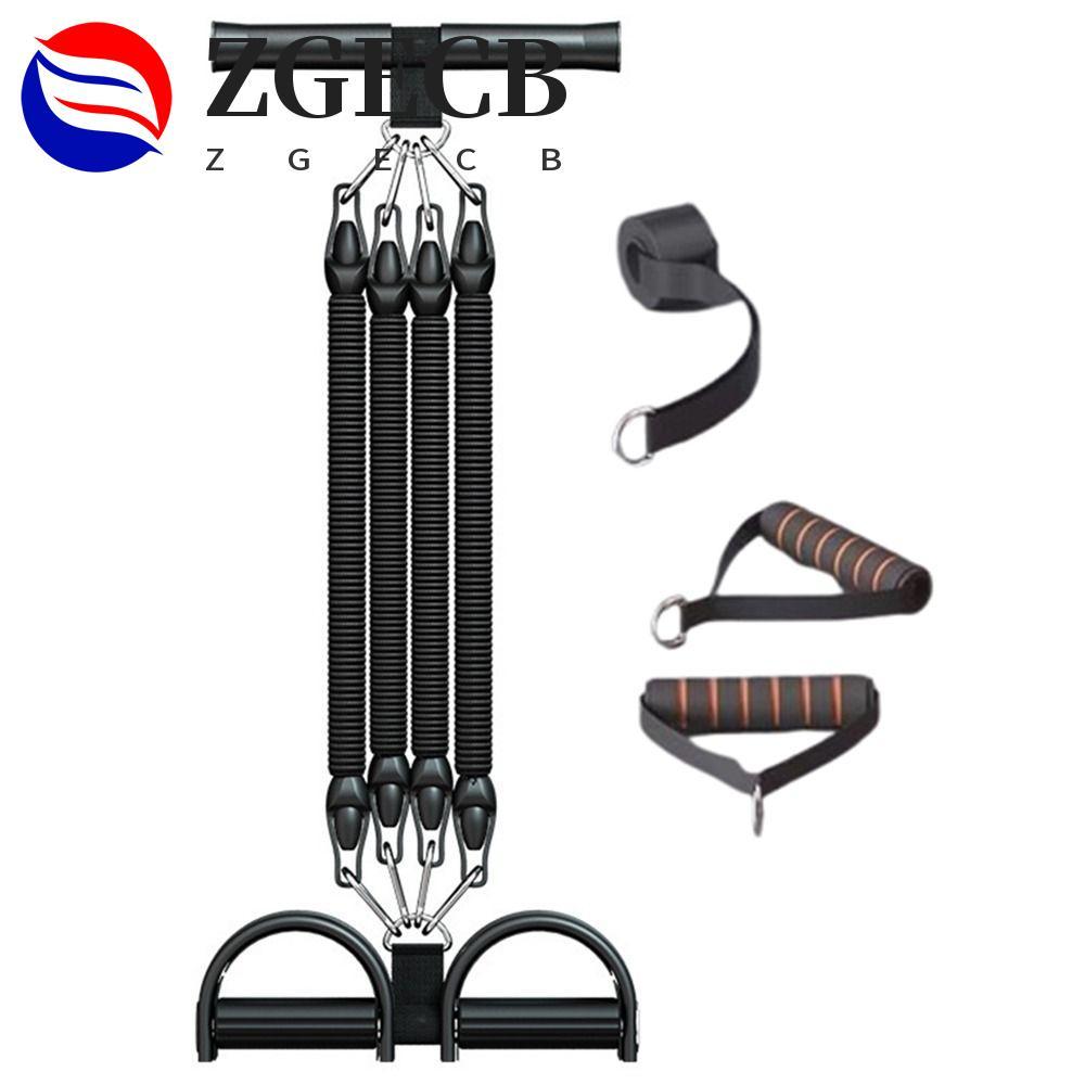 ZGECB Bàn Đạp Kéo Lên Ngồi Huấn Luyện, 2 / 3 / 4 Dây 50 / 75 / 100 Pounds Bàn Đạp Căng Dây, Mở Rộng 