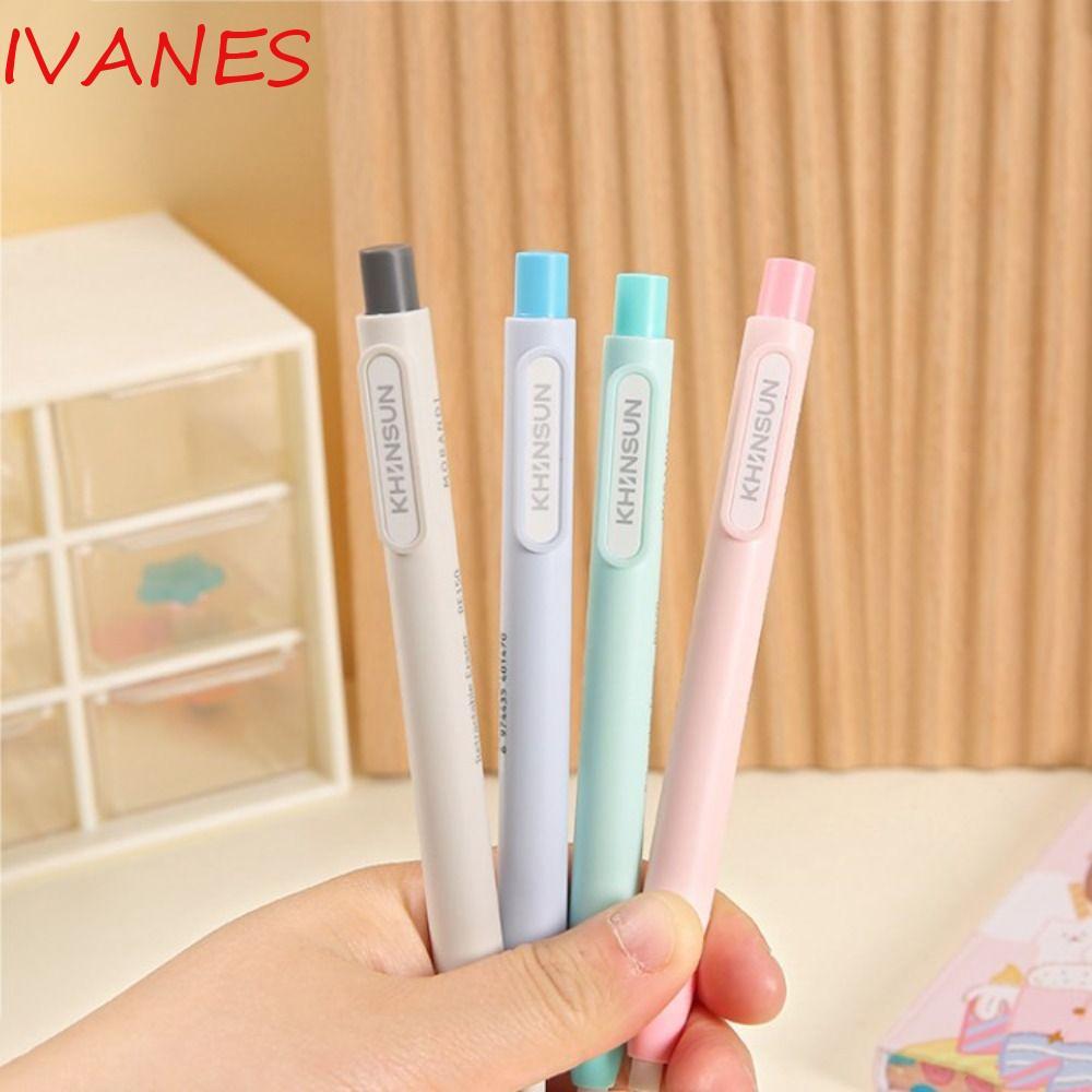 IVANES Press Pencil Eraser, Pen Style Writing Retractable Eraser, Creative Hiệu Quả Wiping Correctio