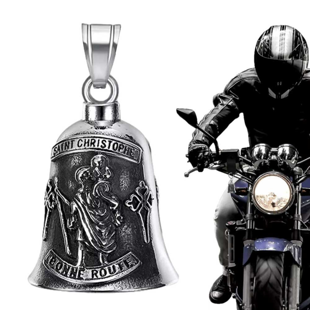Thánh Christopher Guardian Bell Xe máy Chuông may mắn Chuông hợp kim kẽm Trang trí chuông