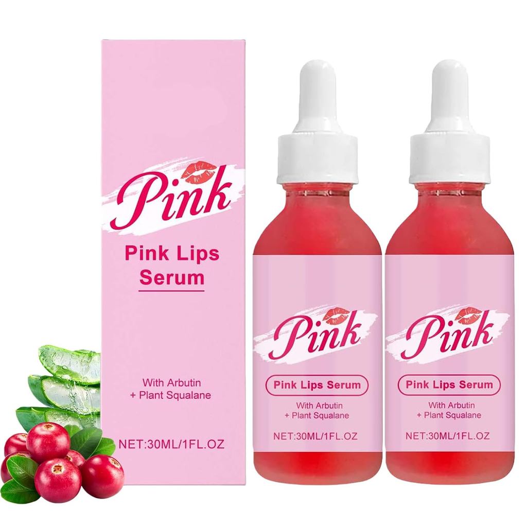 Serum môi màu hồng dành cho môi khô và tối, Son dưỡng môi cho người hút thuốc và người không hút thu