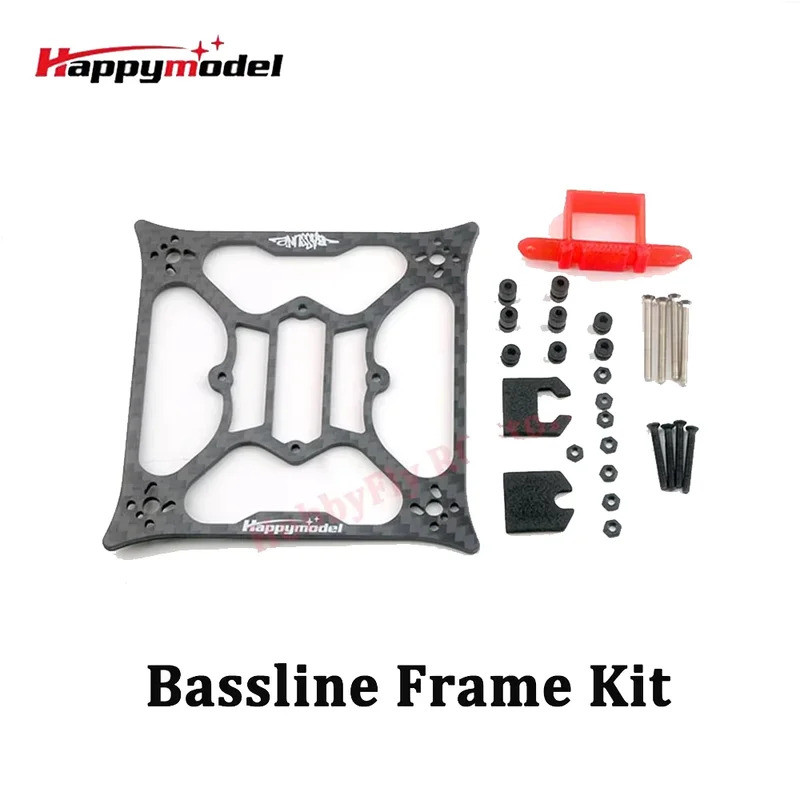 HB HappyModel Bassline 2S 2inch FPV Drone Khung Carbon Bộ Với Khay Pin Vít Gói RC Dụng Cụ