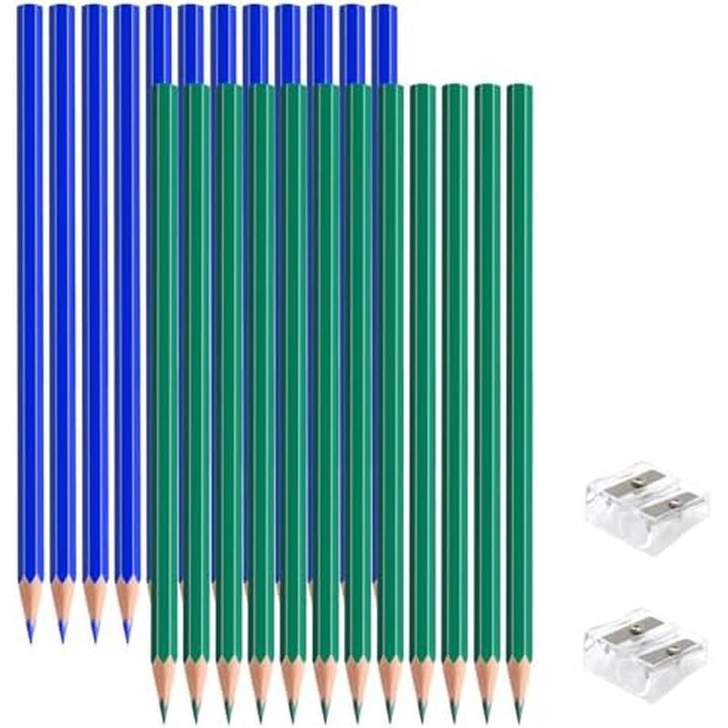 24 Red Black PCS Colored Pencils, Pre-sharpened Professional Wooden Art Pencils Set for Artists Pain