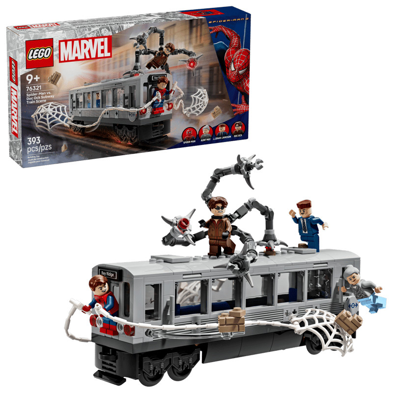 LEGO MARVEL 76321 Đồ Chơi Lắp Ráp Spider-Man Đấu Với Doc Ock Tại Tàu Điện Ngầm