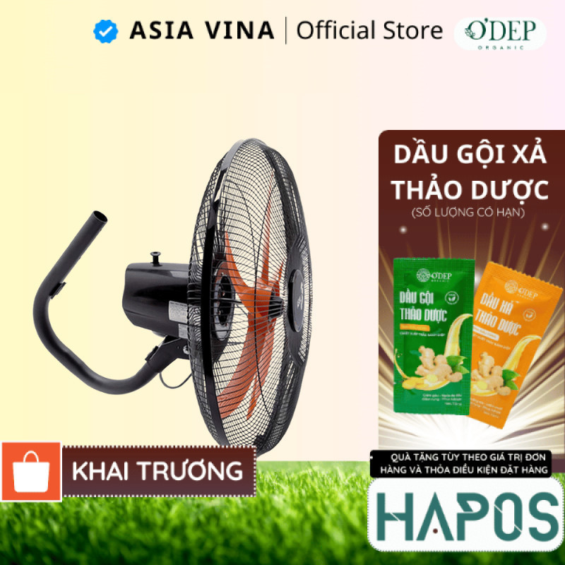 Thùng 2 quạt treo tường cổ cò Asia 80W, gió mạnh, tiếng êm, tiết kiệm điện L20002-DV0 - HAPOS HOF