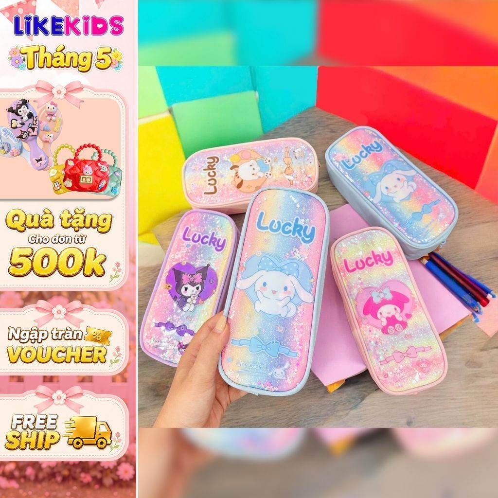 HỘP BÚT NHŨ cho bé gái hoạ tiết cute - LikeKids