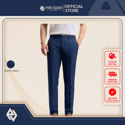 Quần âu nam Phan Nguyễn, chất liệu nano 3N cao cấp, mềm, nhẹ ngăn tia UV, form slim fit QVL.859