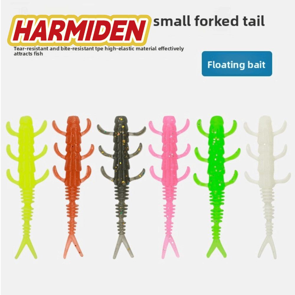 Mồi Câu Cá HARMIDEN TPE, Hình Giun 0.35g / 40mm Mồi Giun Mini, Dụng Cụ Câu Cá Chất Liệu Mềm TPE Bass