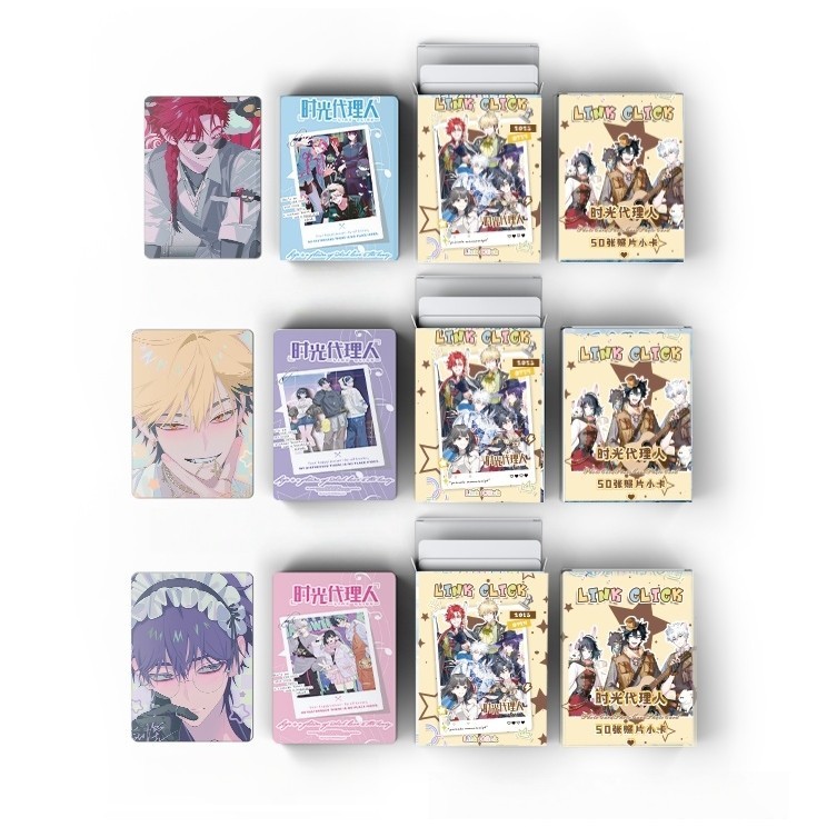 Bộ 50-55 Manga Manhwa Just spoil you Jiang Ren Laser Holographic Lomo Cards Link Click Photocards Hi