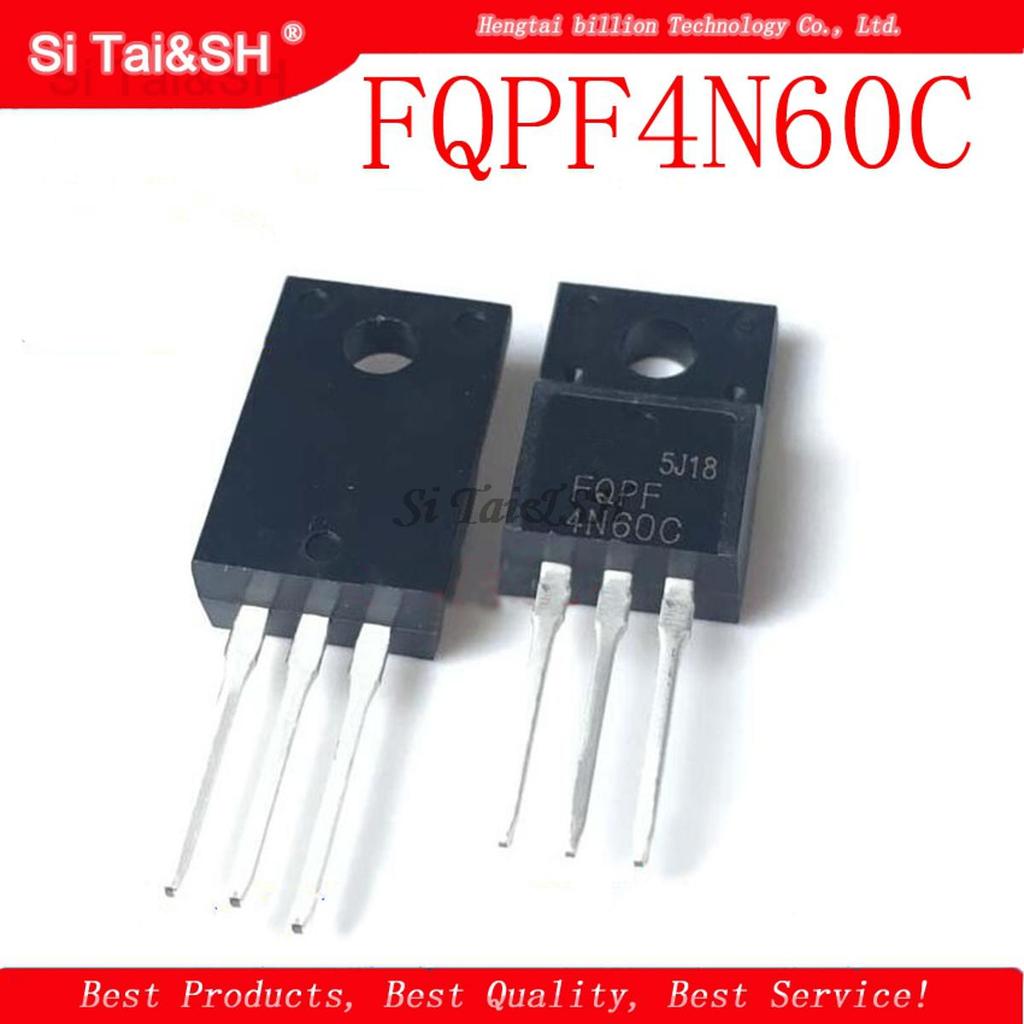 10 cái / lốc FQPF4N60C TO-220 4N60C 4N60 TO220 bóng bán dẫn MOS FET mới