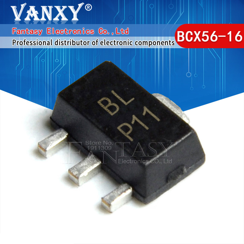 Bộ 50 BCX56-16 SOT-89 BXC56 BXC51-16 BXC52-16 BCX53-16 BCX54-16 BCX55-16 SOT89 bóng bán dẫn NPN 1A 8
