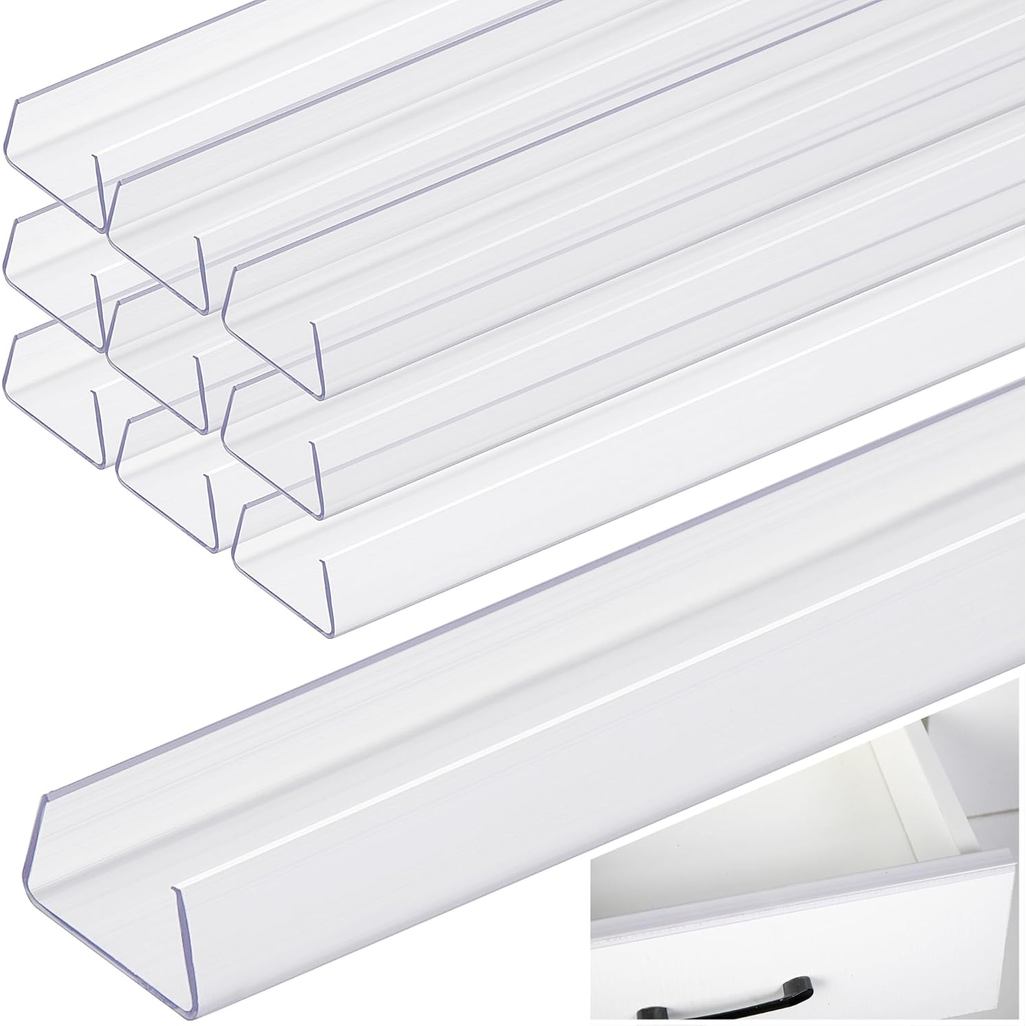 10 Chiếc 16,5 "Tấm Bảo Vệ Cửa Tủ Bảo Vệ Cạnh-3 / 4 Tấm Bảo Vệ Cửa Ngăn Kéo Trượt Dày Trong Tấm Bảo V