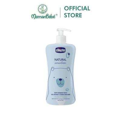 Sữa tắm gội chiết xuất Lô hội & Cúc la mã  Chicco Natural Sensation 0M+ 200ml/500ml