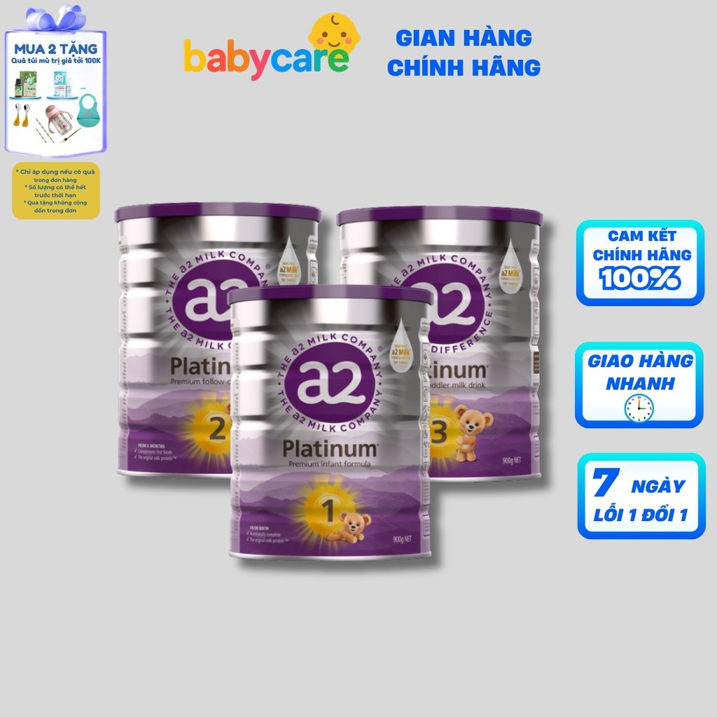 Sữa A2 Platinum Úc 900g – Đạm A2 Mát, Dễ Tiêu, Dành Cho Bé Số 1 2 3 4