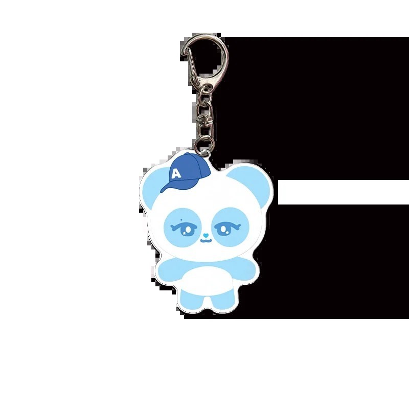 Móc khóa APINK mica trong suốt in hình cartoon Panda dễ thương Park ChoRong EunJi BoMi NamJoo HaYoun