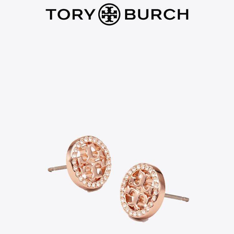 TORY BURCH/Outlet tb Round Double T Logo Earring 53422