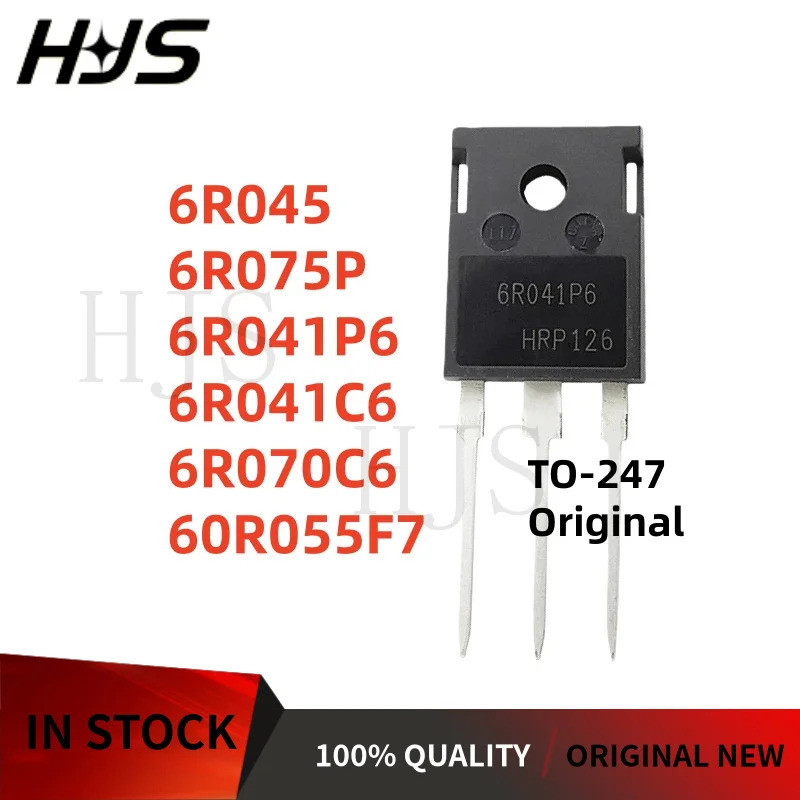 5 Cái / lốc Chính Hãng 100% Mới 6R045 6R075P 6R041P6 6R041C6 6R070C6 60R055F7 TO-247 MOSFET Ống Còn 