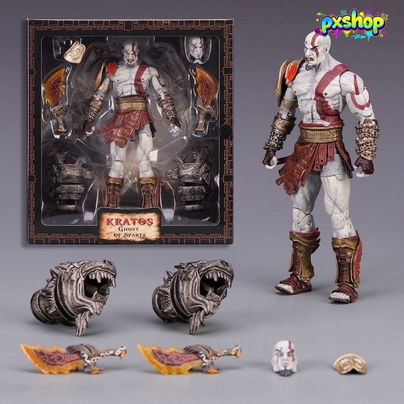 Hình Hành Động NECA God of War 3 Kratos 7 inch – Hộp Cao Cấp, Có Khớp, Đồ Sưu Tầm Cho Người Lớn